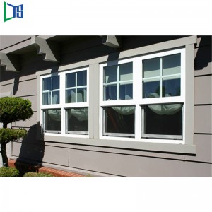 Podwójnie zawieszane aluminiowe pionowe okna przesuwne z powłoką proszkową Suunter Treament