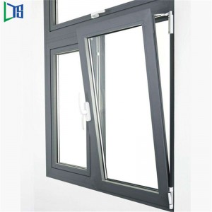Wysokiej jakości dostawca z Chin. Termicznie rozbite aluminiowe okno uchylno-rozwierane do podwójnego oszklenia rezydencji
